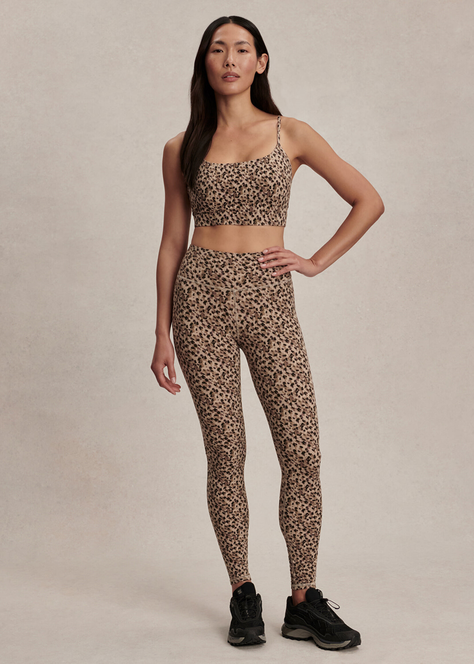 Varley FreeSoft Harley Bralette Coffee Quartz Cheetah