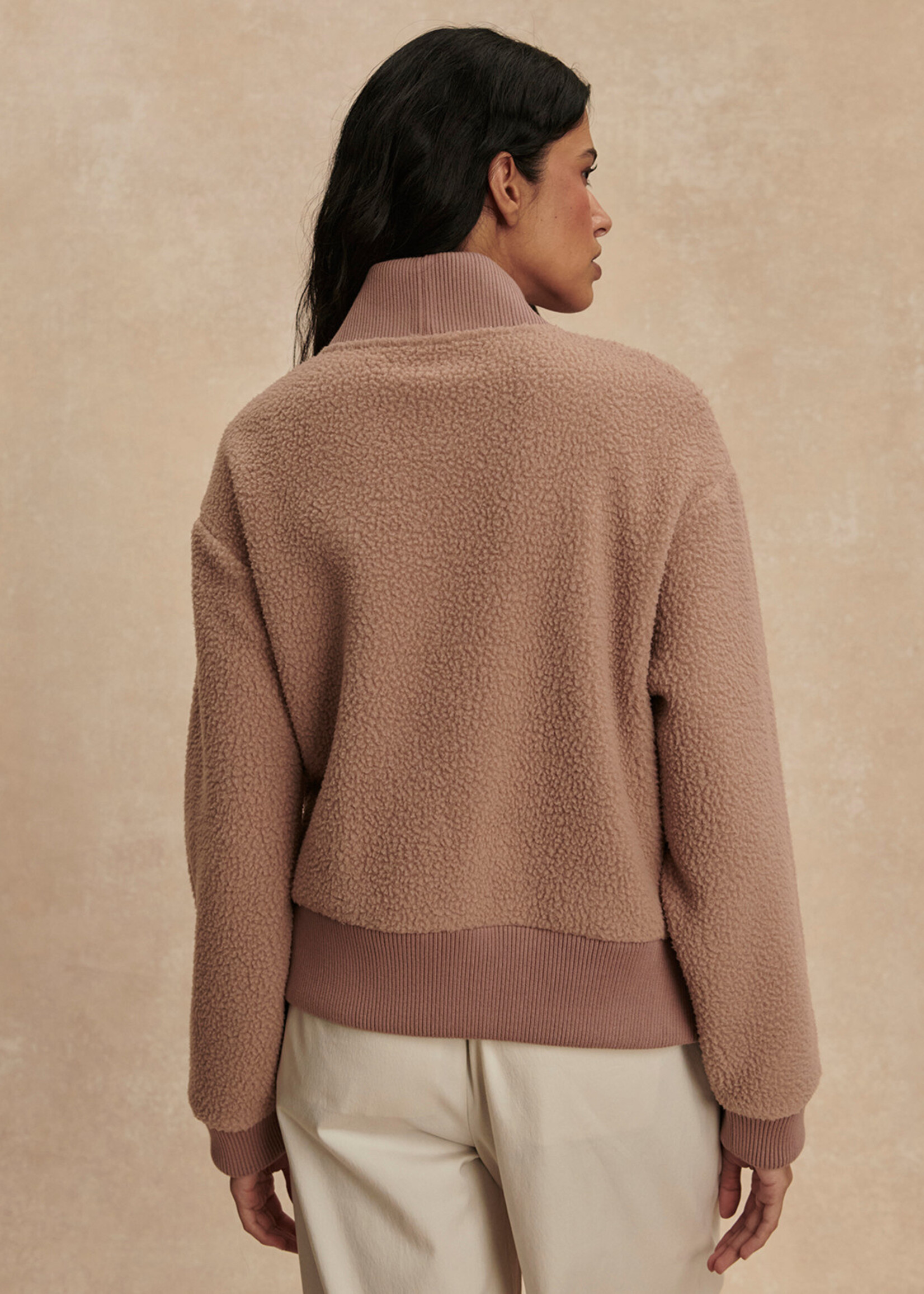 Varley Mumford Half Zip Fleece Ginger Snap