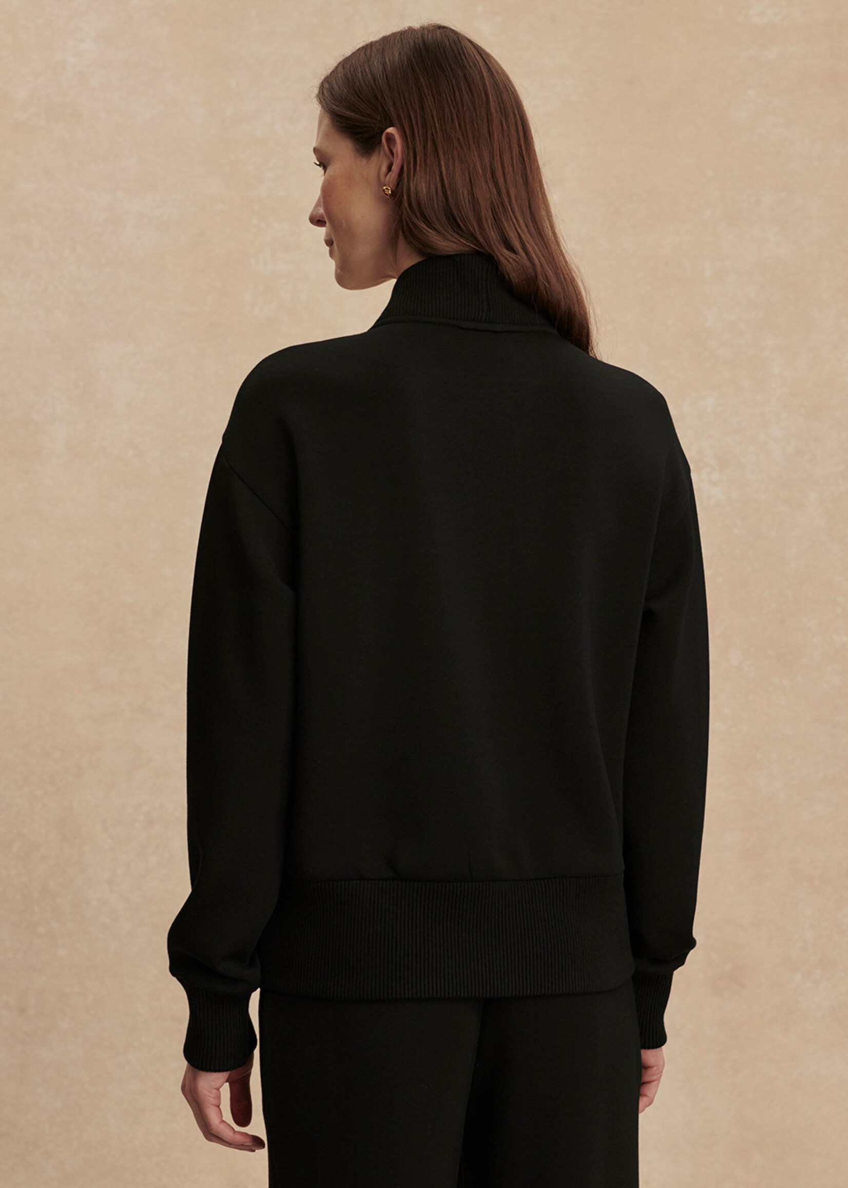 Varley Sally Half Zip Black