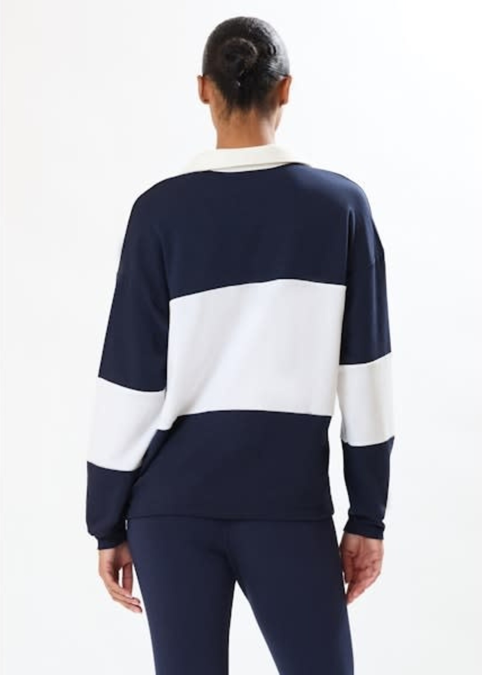 Splits59 Katie Fleece Rugby Indigo/White