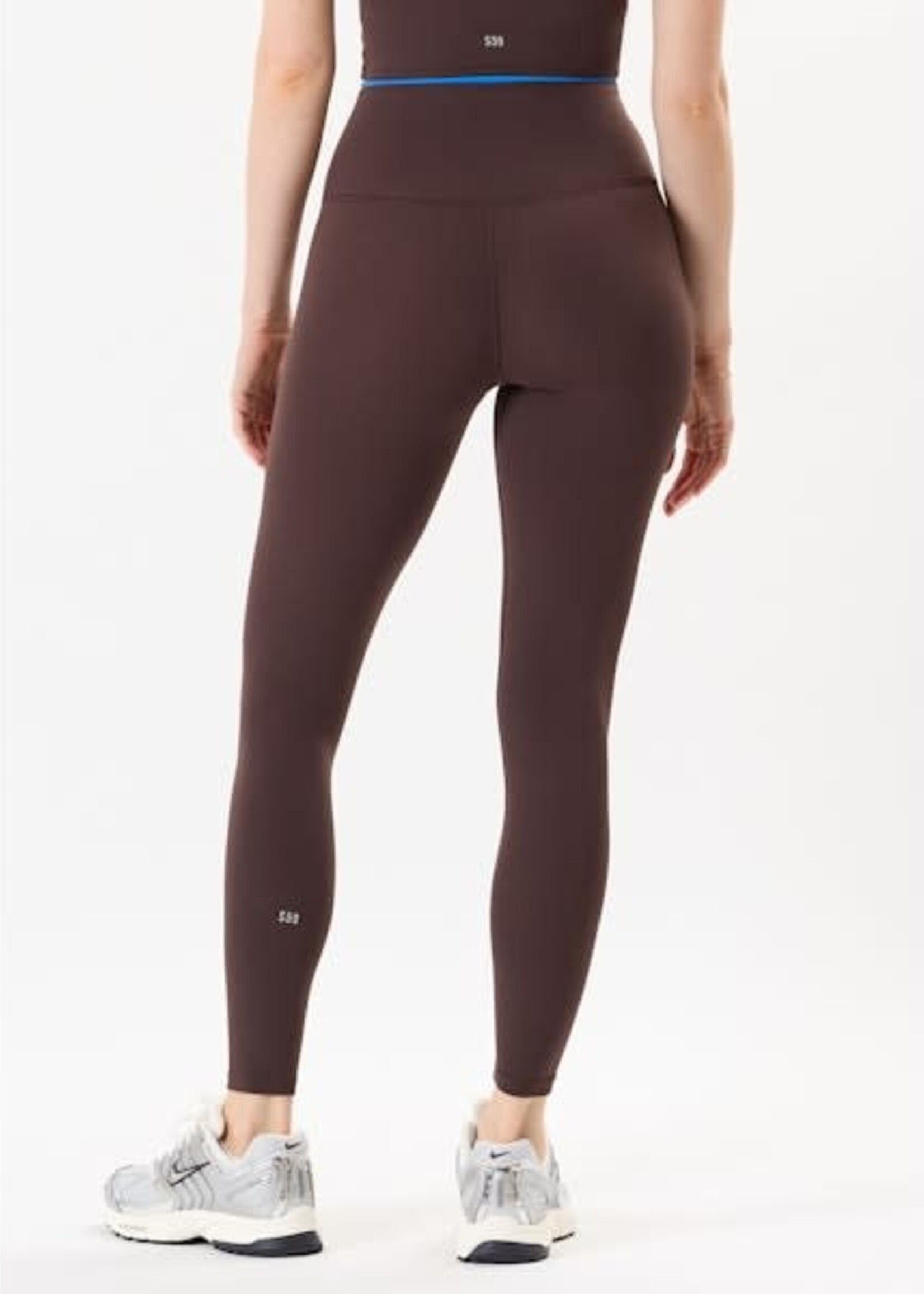 Splits59 Dual High Waist Airweight 7/8 Dark Chocolate/Blue