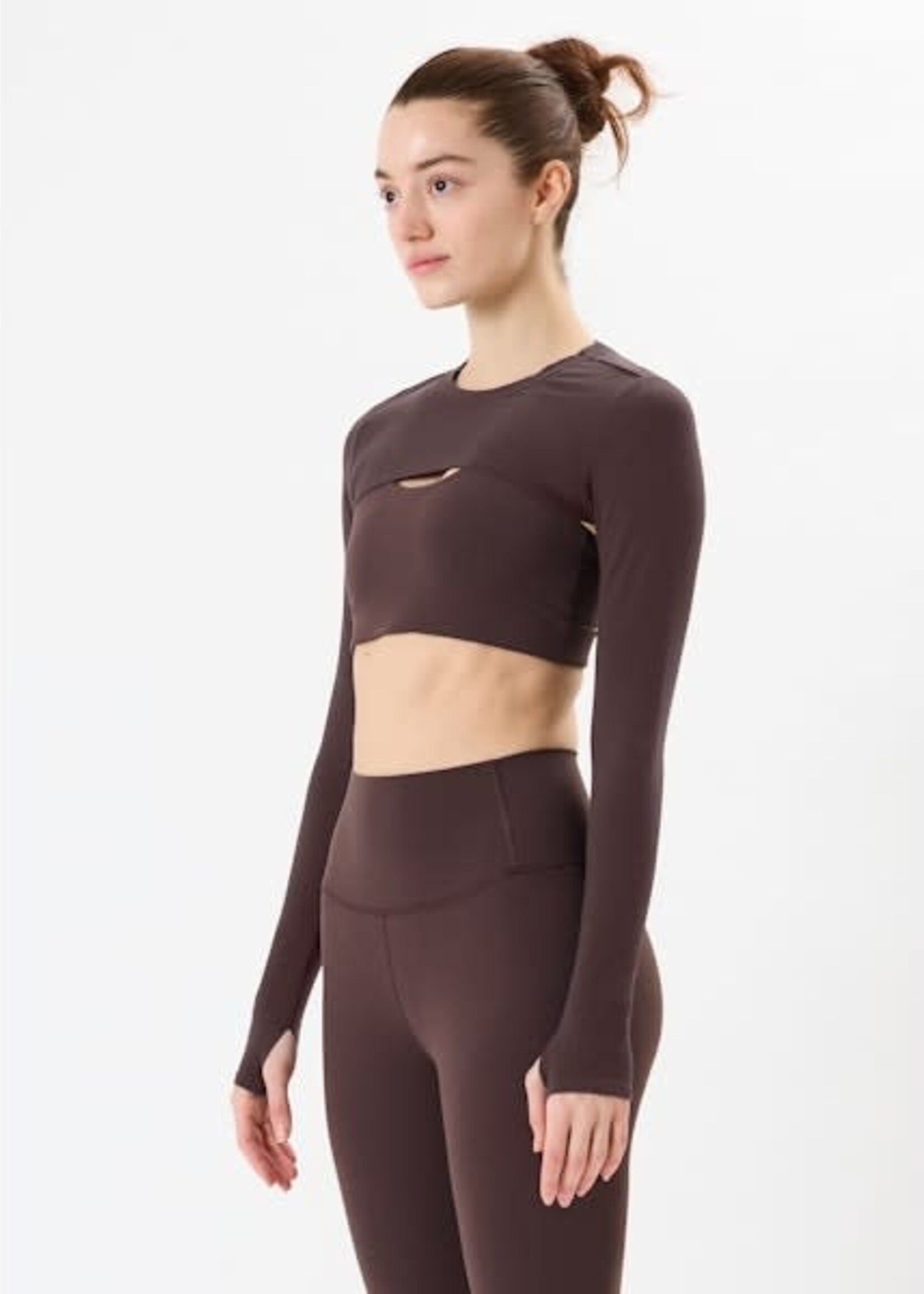 Splits59 Amelia Airweight Lite Shrug Dark Chocolate