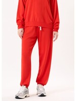 Splits59 Andie Oversized Fleece Sweatpant Lotus Red