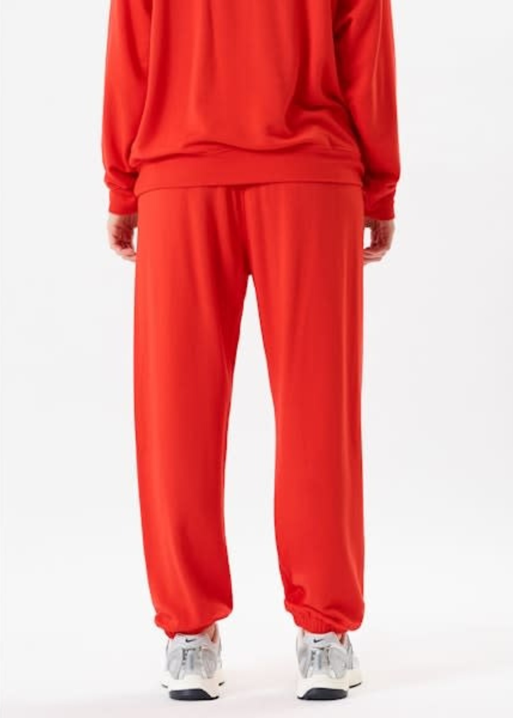 Splits59 Andie Oversized Fleece Sweatpant Lotus Red