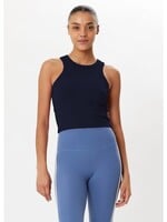 Splits59 Kiki Rib Crop Tank Indigo
