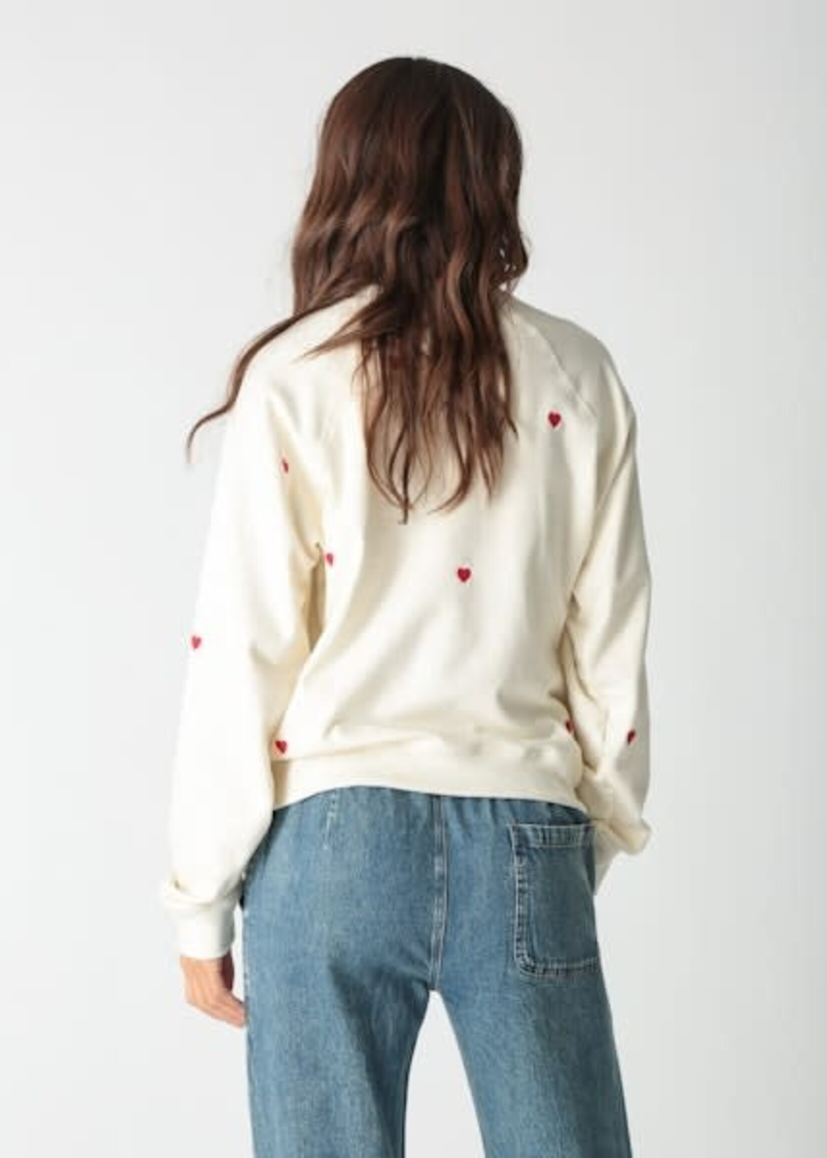Electric & Rose Ronan Sweatshirt Ivory Heart