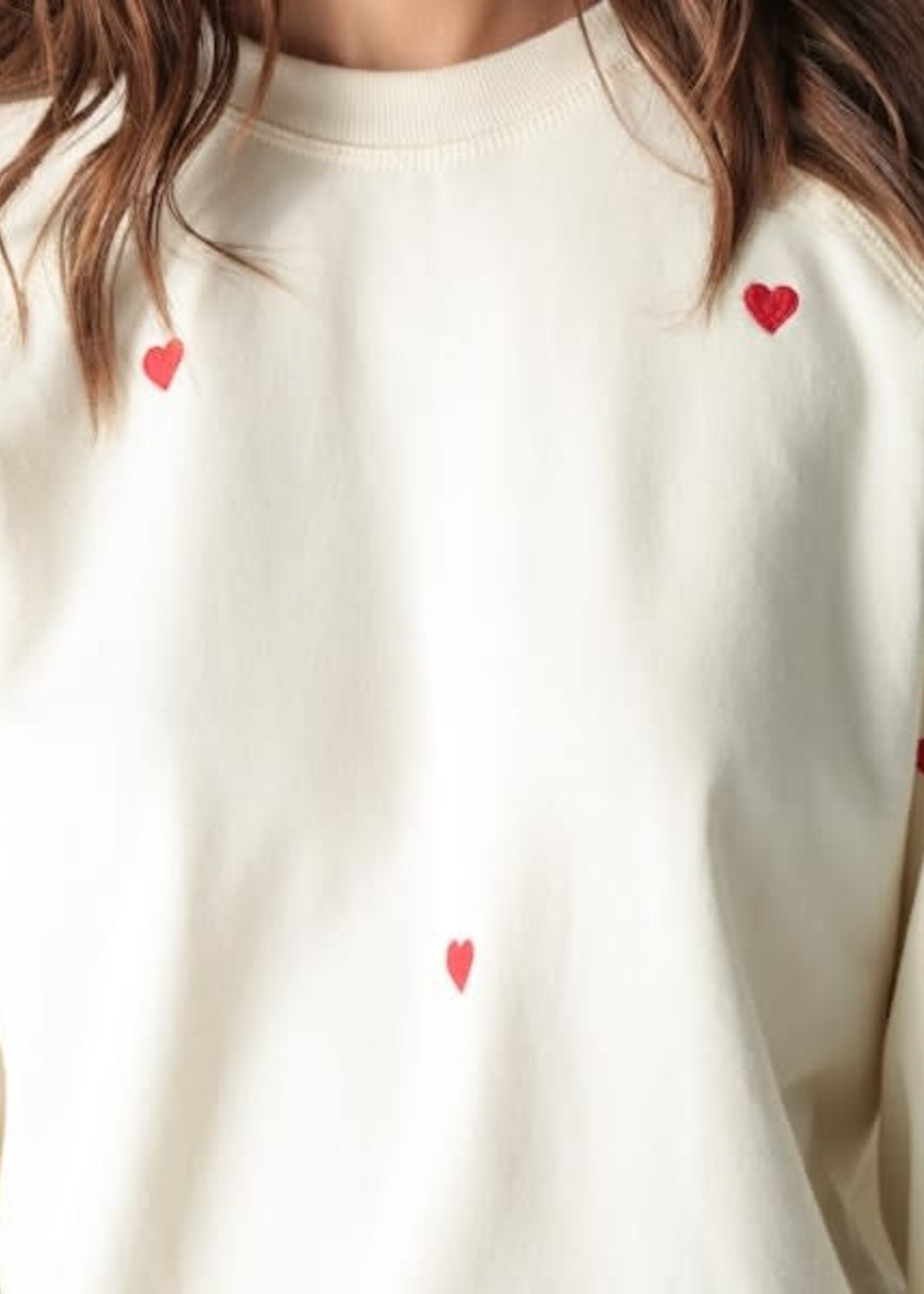 Electric & Rose Ronan Sweatshirt Ivory Heart