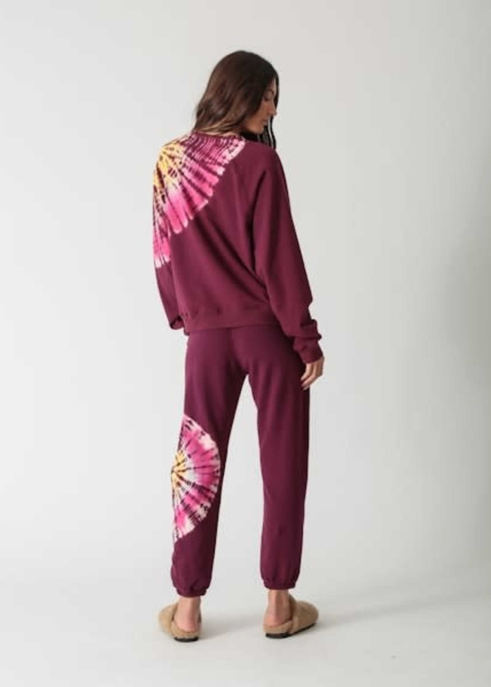 Electric & Rose Ronan Sweatshirt Burgundy Spiral
