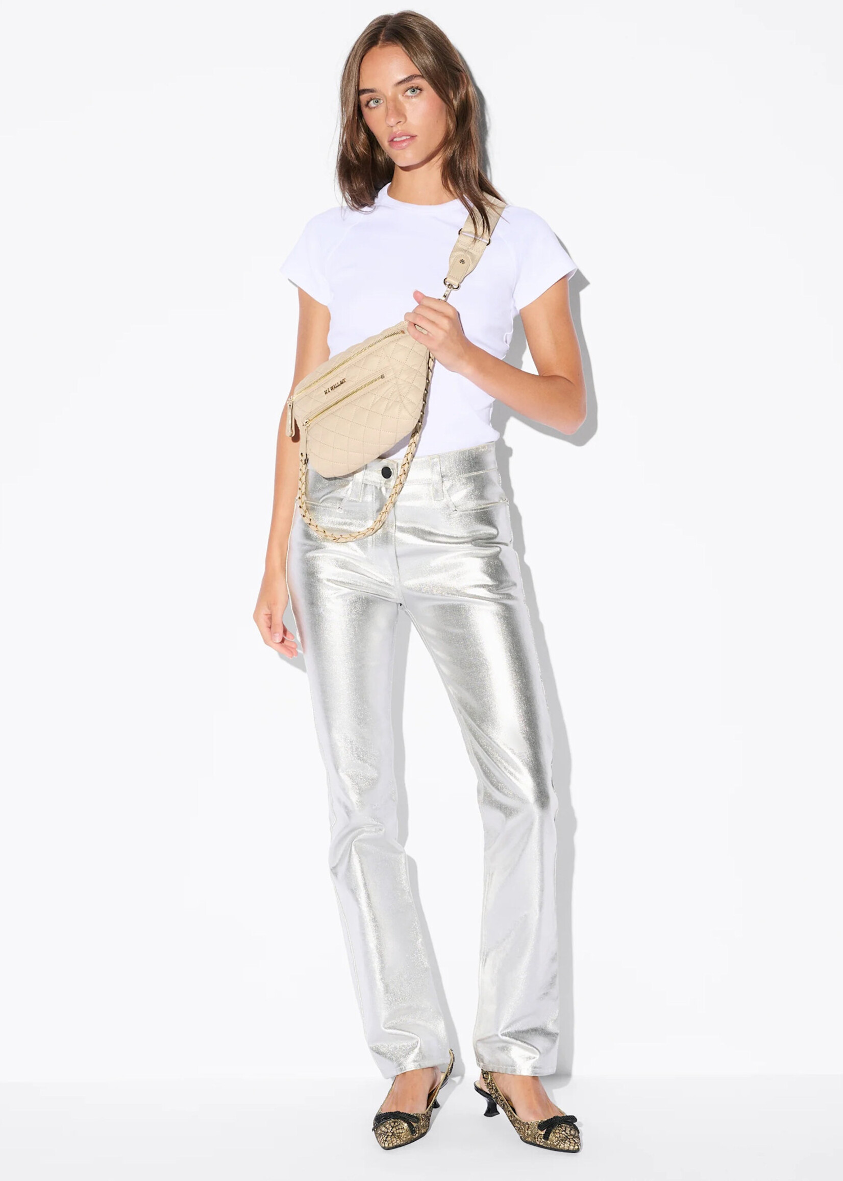 MZ Wallace Small Crossbody Sling Buff