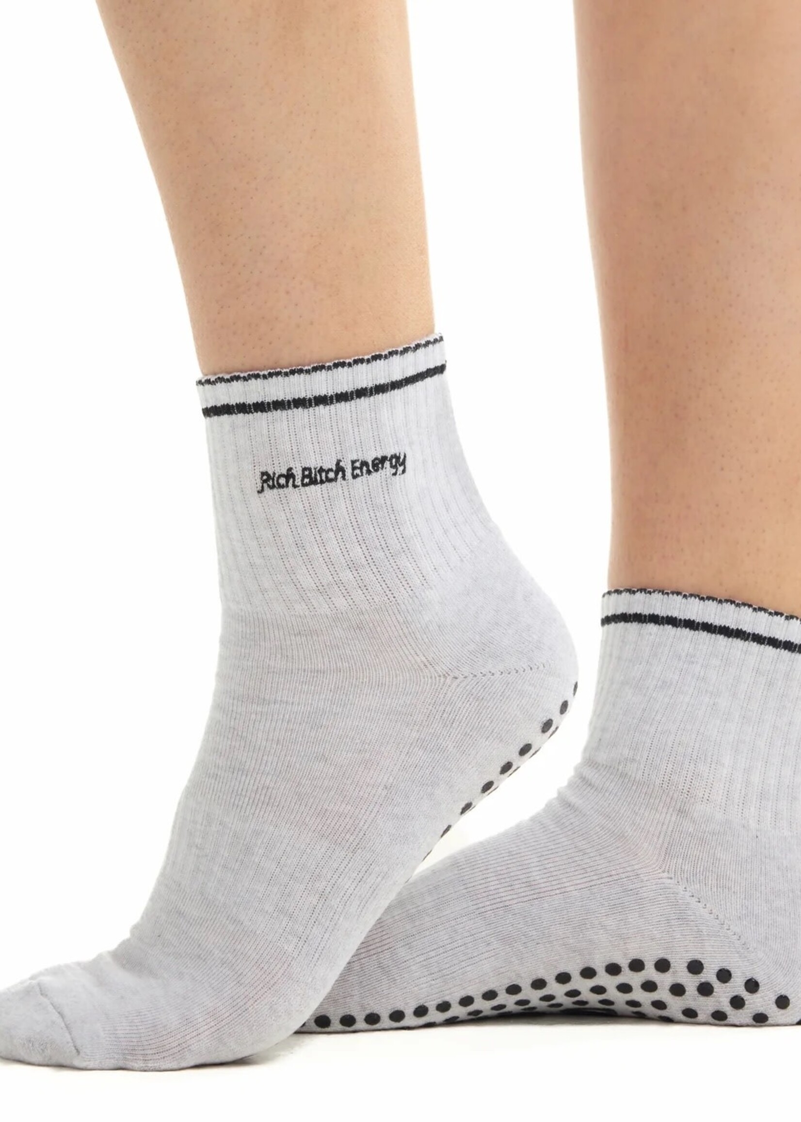 Souls. Rich Bitch Energy Grippy Sock