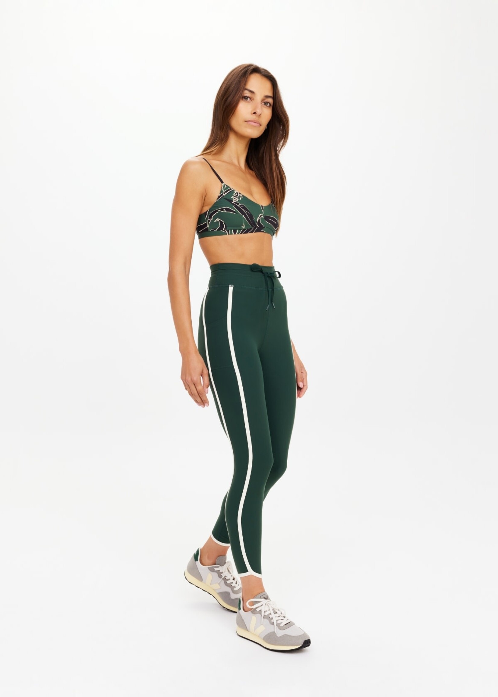 The Upside Sante Fe 25in Midi Pant Jungle Green