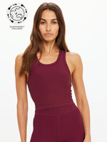 The Upside Peached Sophie Crop Top Bordeaux