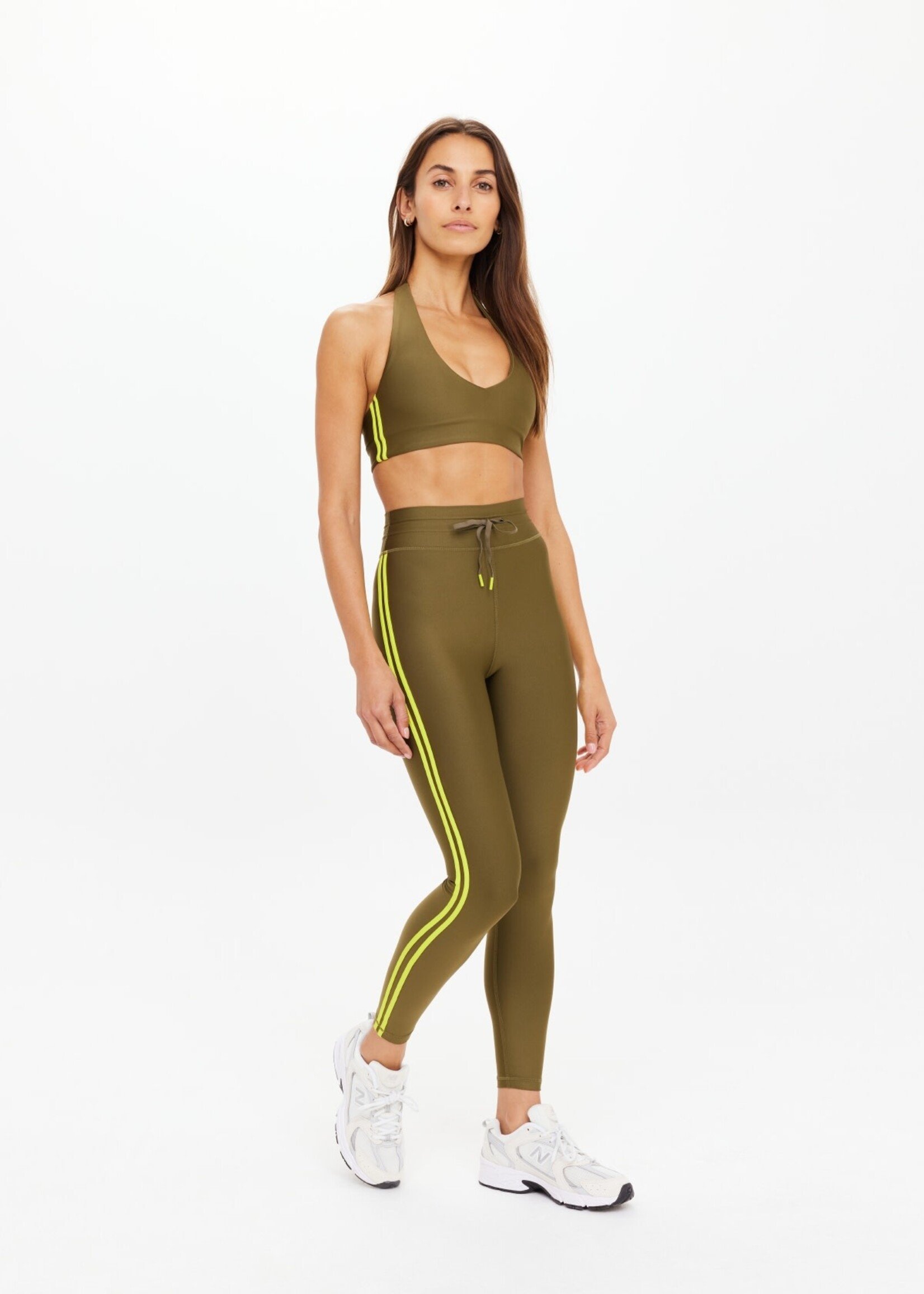 The Upside Oxford 25in Midi Pant Olive