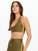 The Upside Oxford Ulla Halter Bra Olive