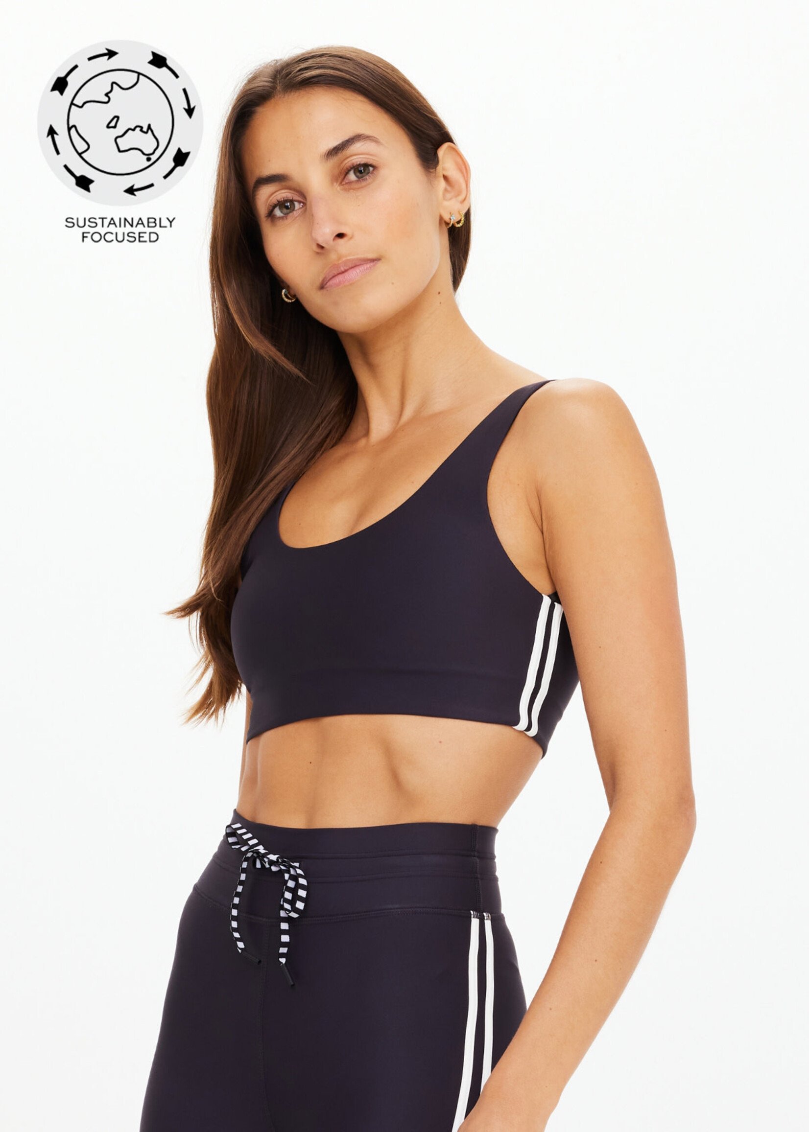 The Upside Oxford Harley Scoop Bra Black