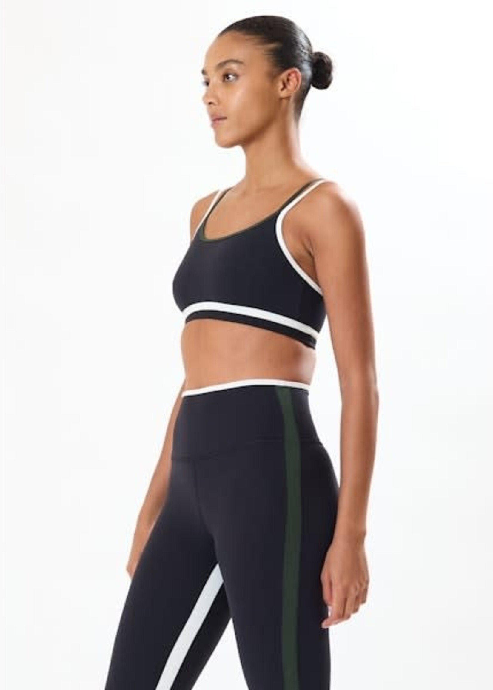 Splits59 Eva Rigor Double Strap Bra Black/Military