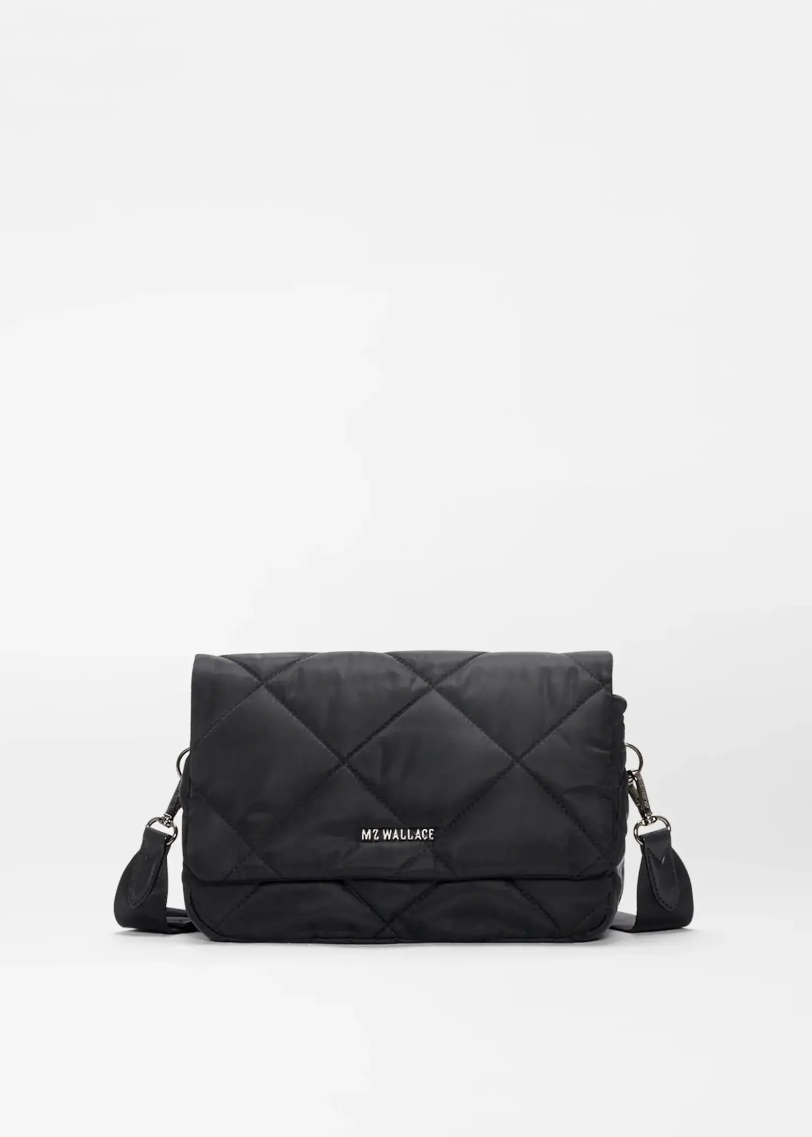 MZ Wallace Madison Flap Crossbody Black