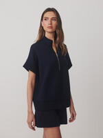 Varley Ritchie Short Sleeve Sweat Navy