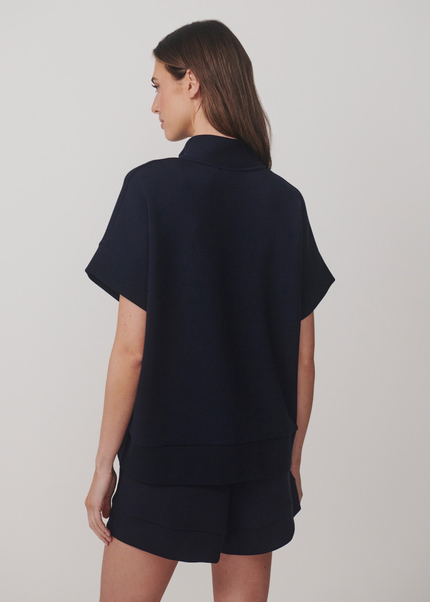 Varley Ritchie Short Sleeve Sweat Navy