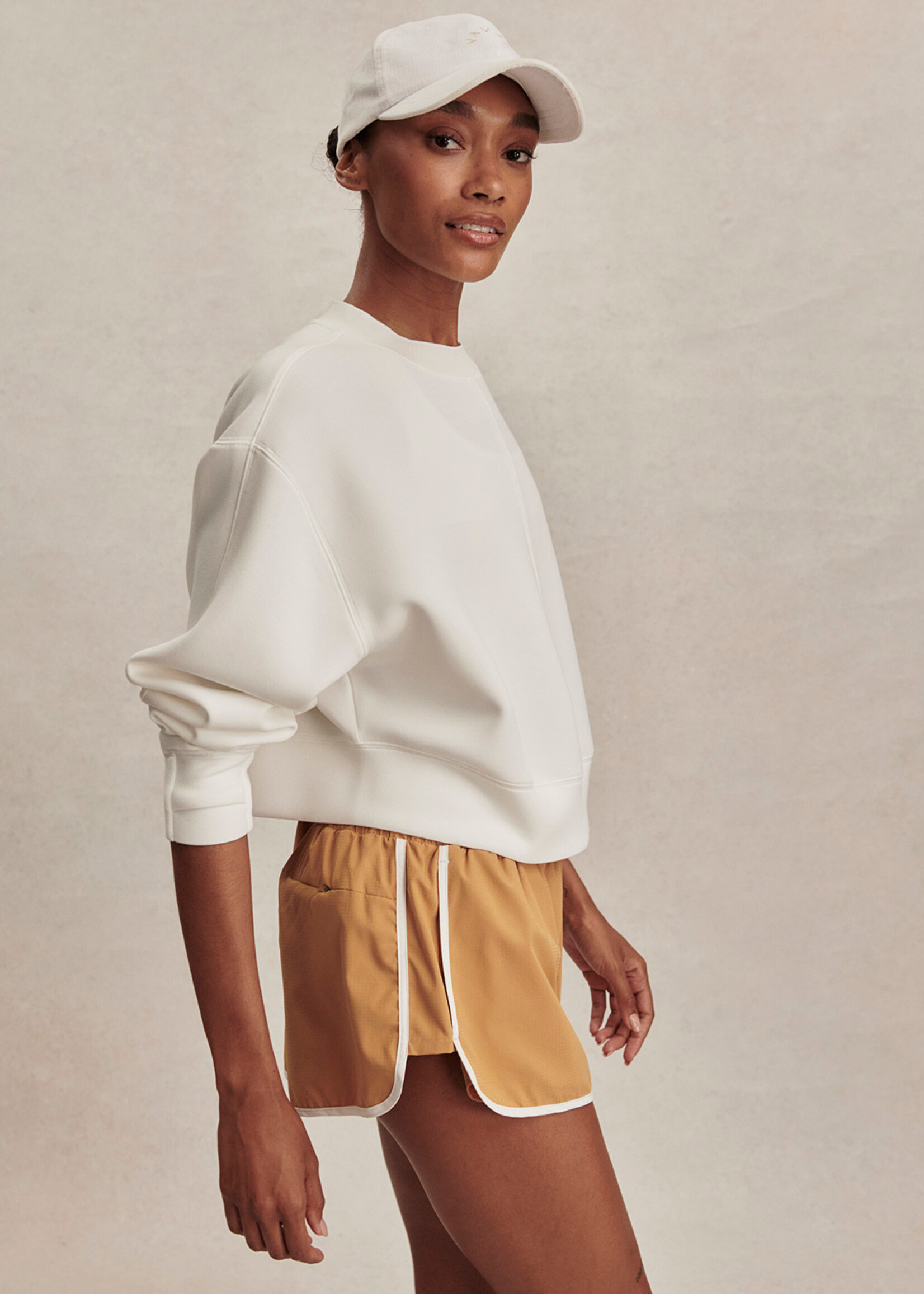 Varley Tasmin Crop Sweat Snow White