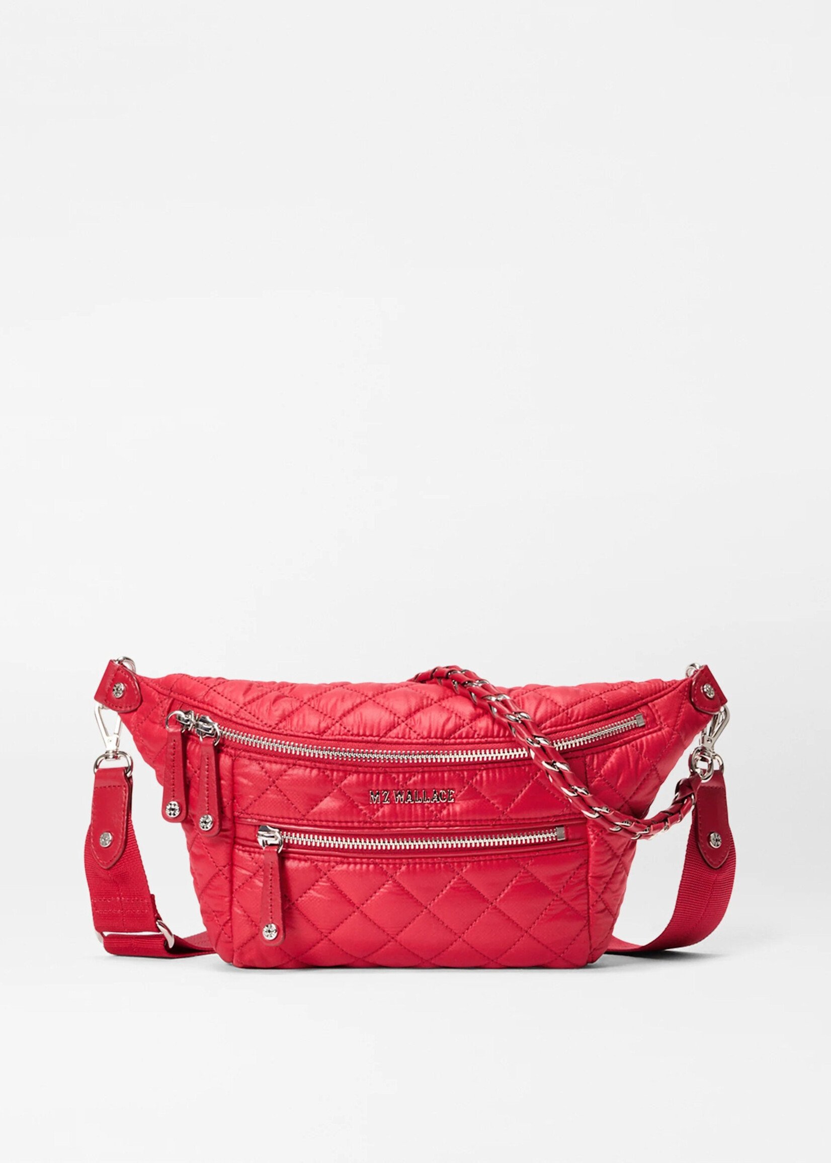 MZ Wallace Small Crosby Crossbody Sling Apple