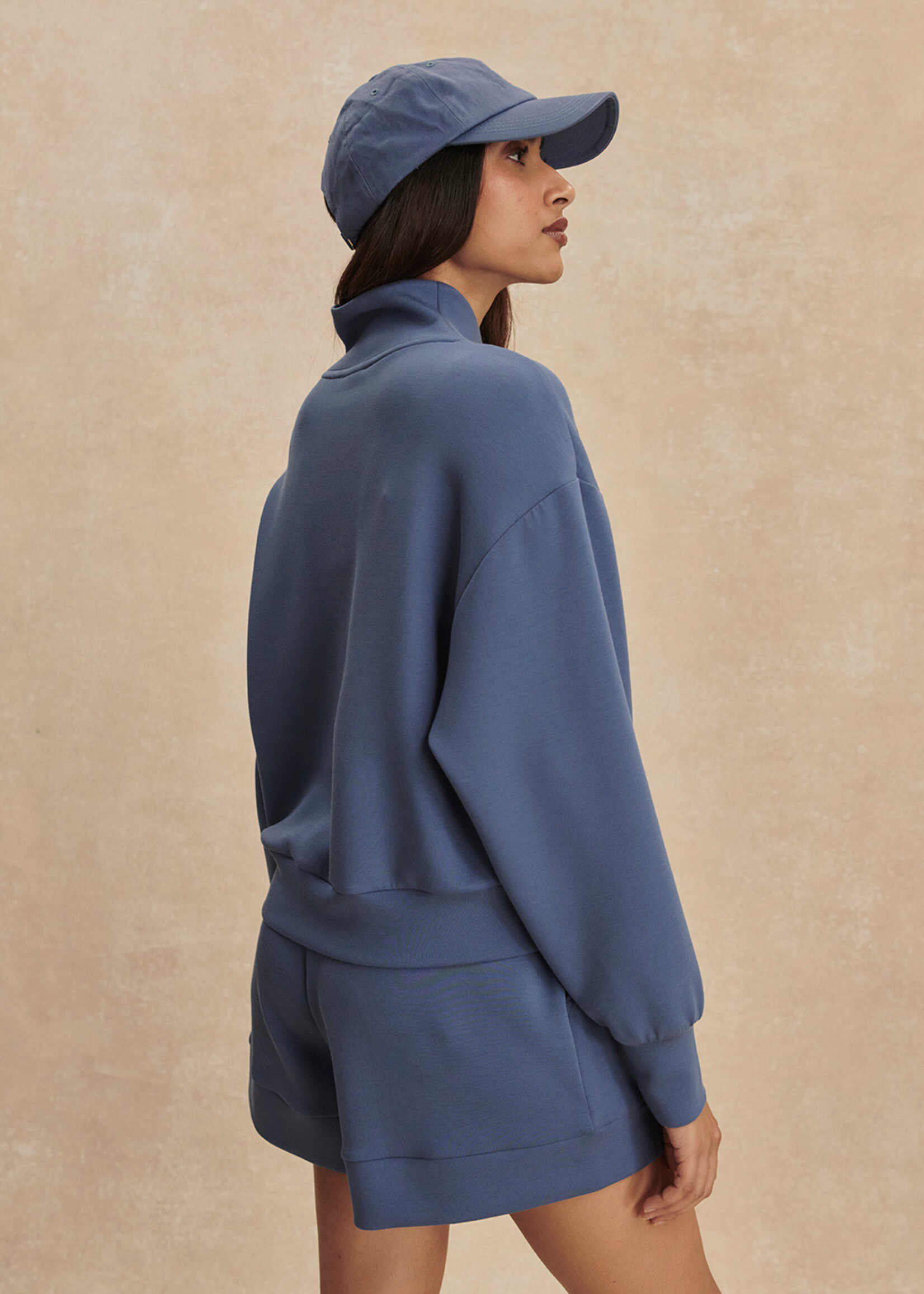 Varley Davidson Sweat Bijou Blue