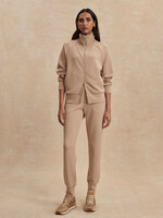 Varley Tyde Zip Through Sweat Light Taupe