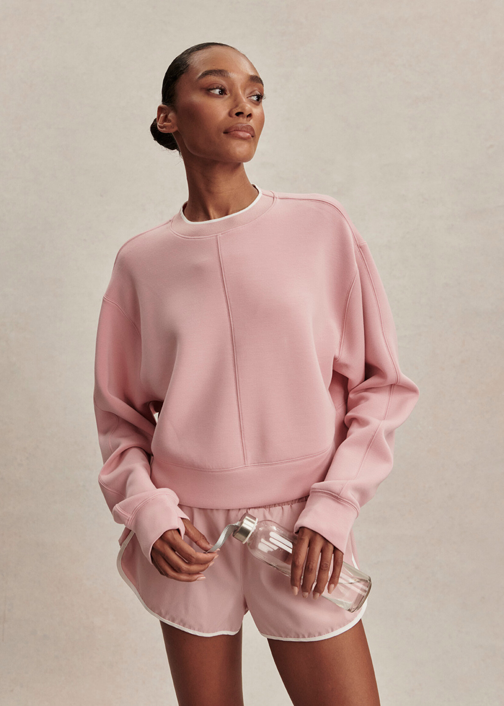 Varley Tasmin Crop Sweat Zephyr Mauve