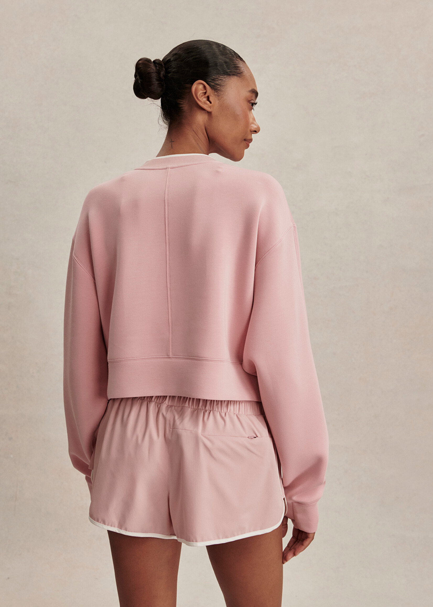 Varley Tasmin Crop Sweat Zephyr Mauve