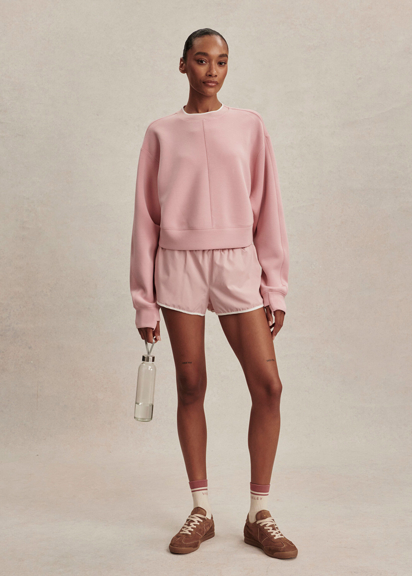 Varley Tasmin Crop Sweat Zephyr Mauve