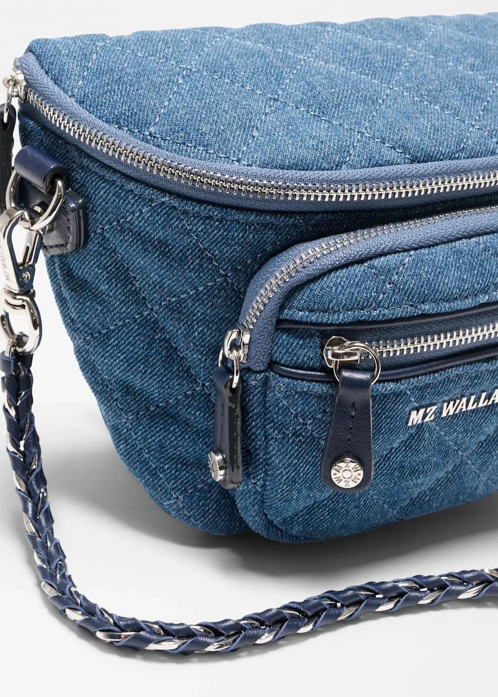 MZ Wallace Micro Crosby Sling True Blue Denim