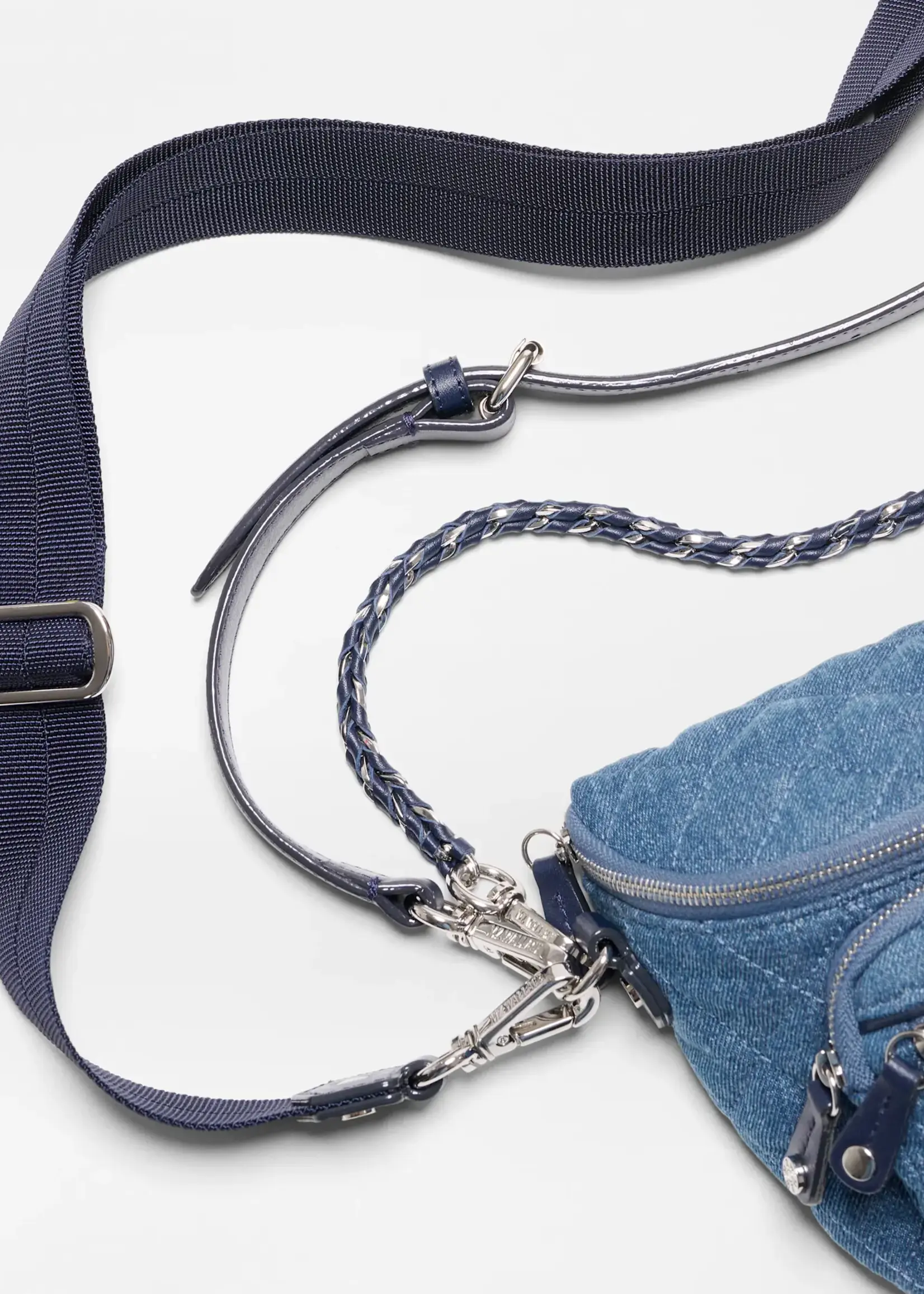 MZ Wallace Micro Crosby Sling True Blue Denim