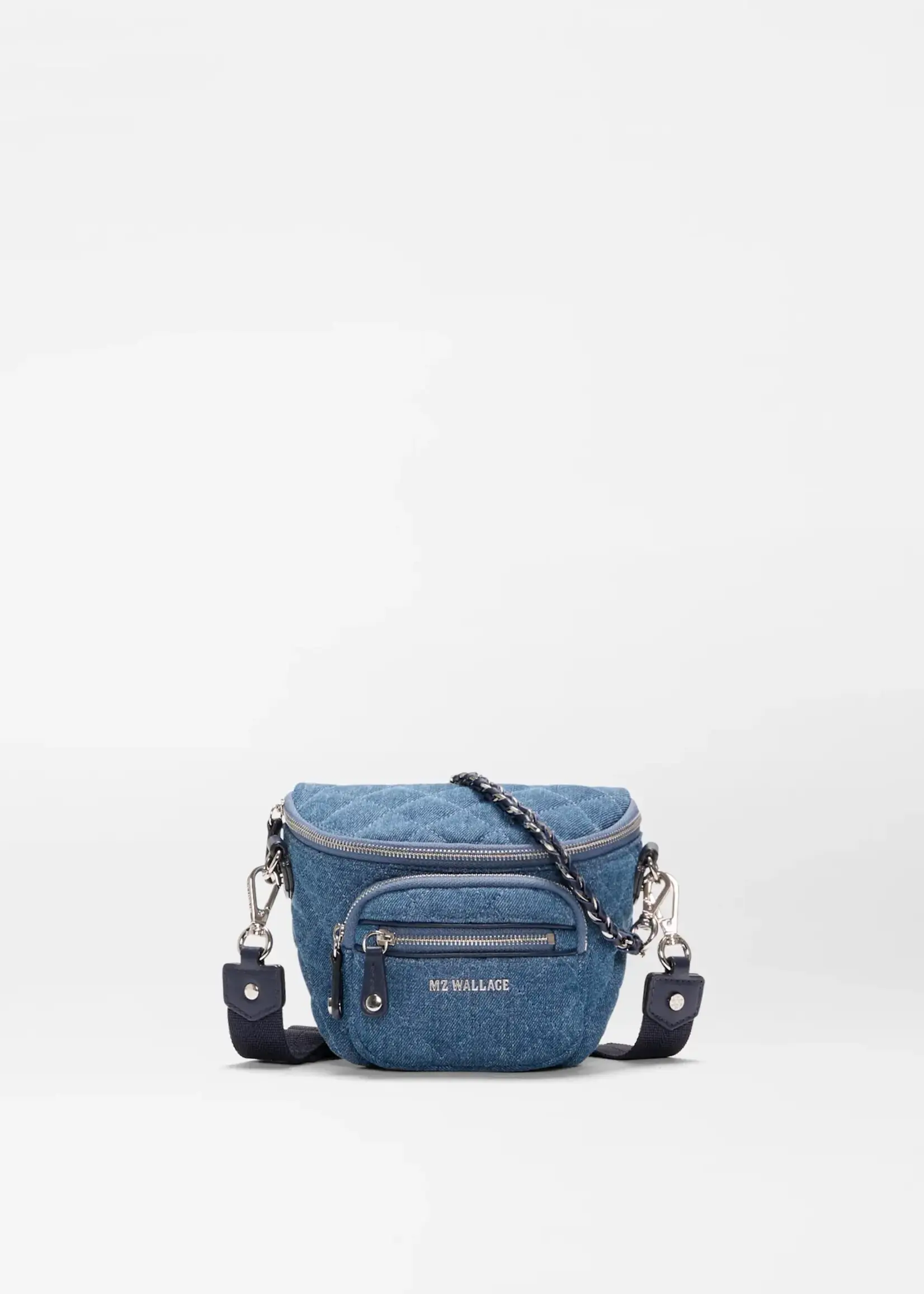 MZ Wallace Micro Crosby Sling True Blue Denim