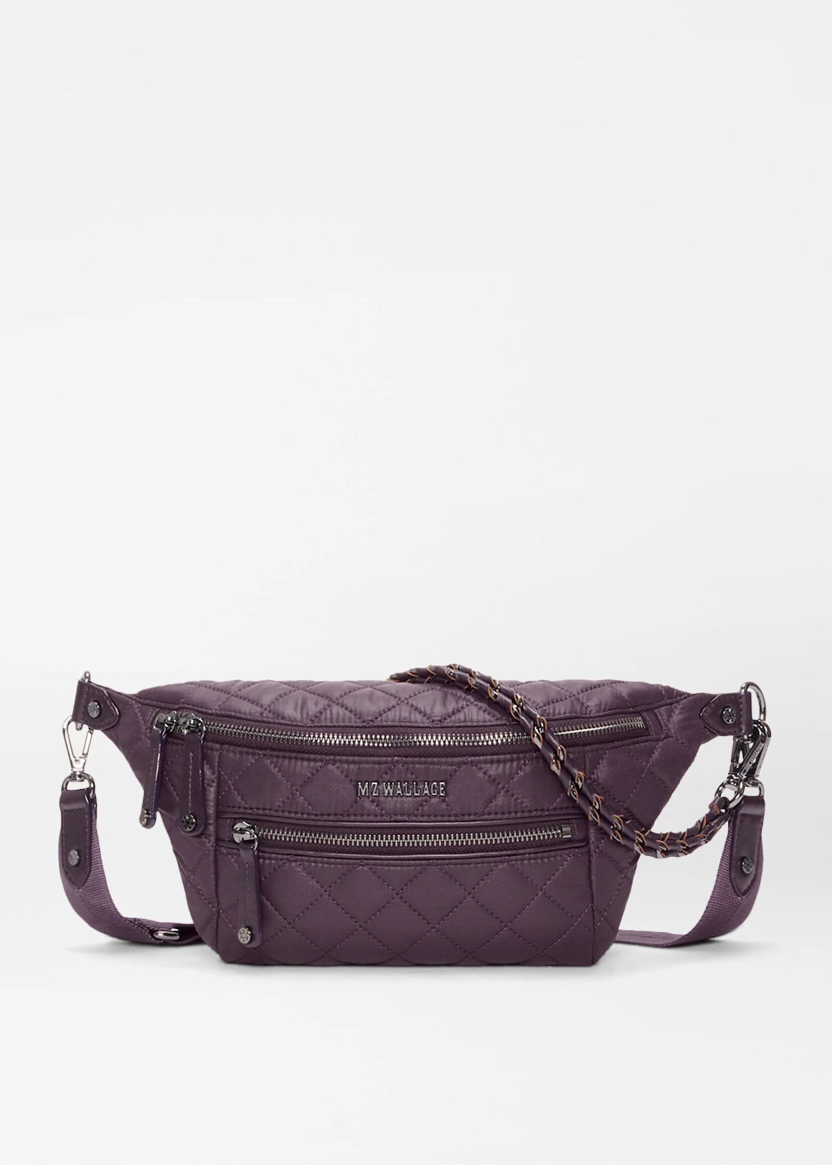 MZ Wallace Small Crossbody Sling Raisin