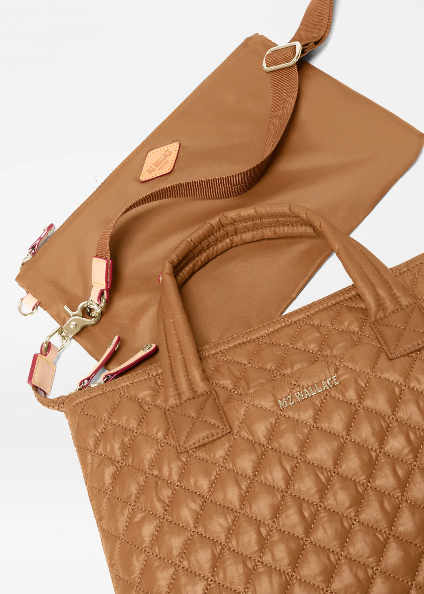 MZ Wallace Small Sutton Deluxe II Cognac