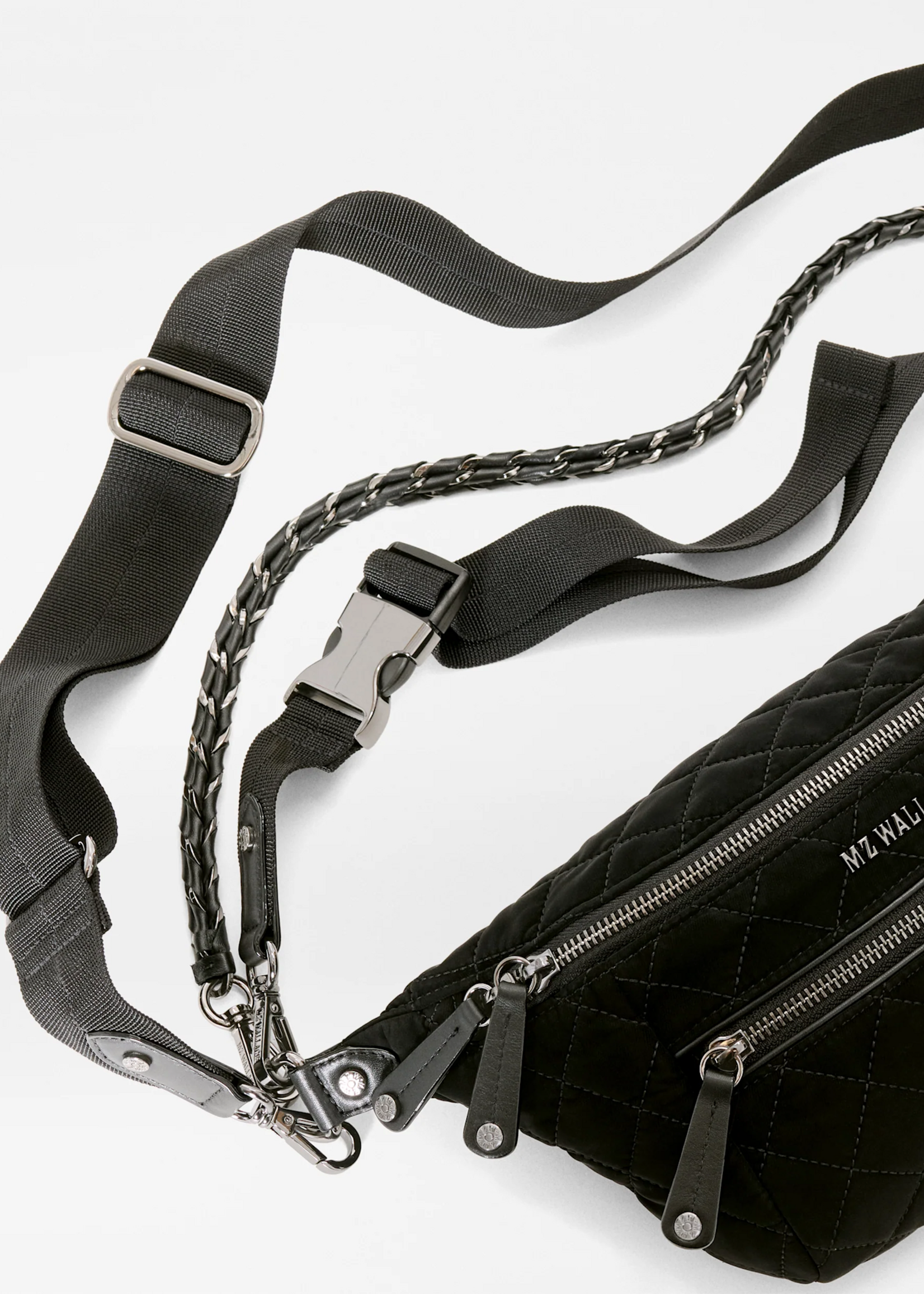 MZ Wallace Small Crosby Crossbody Sling Velvet Finish