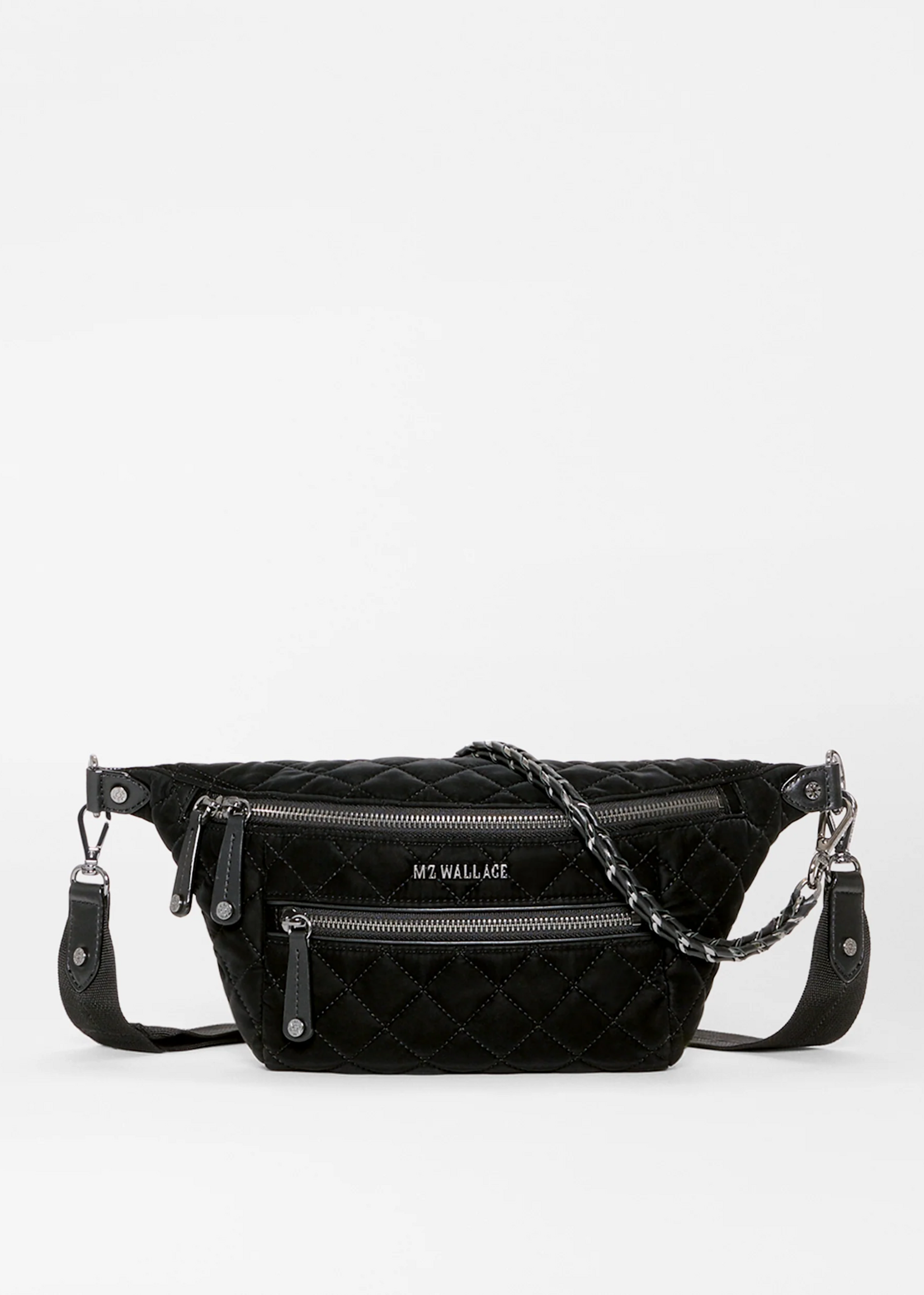 MZ Wallace Small Crosby Crossbody Sling Velvet Finish