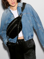 MZ Wallace Small Crosby Crossbody Sling Velvet Finish
