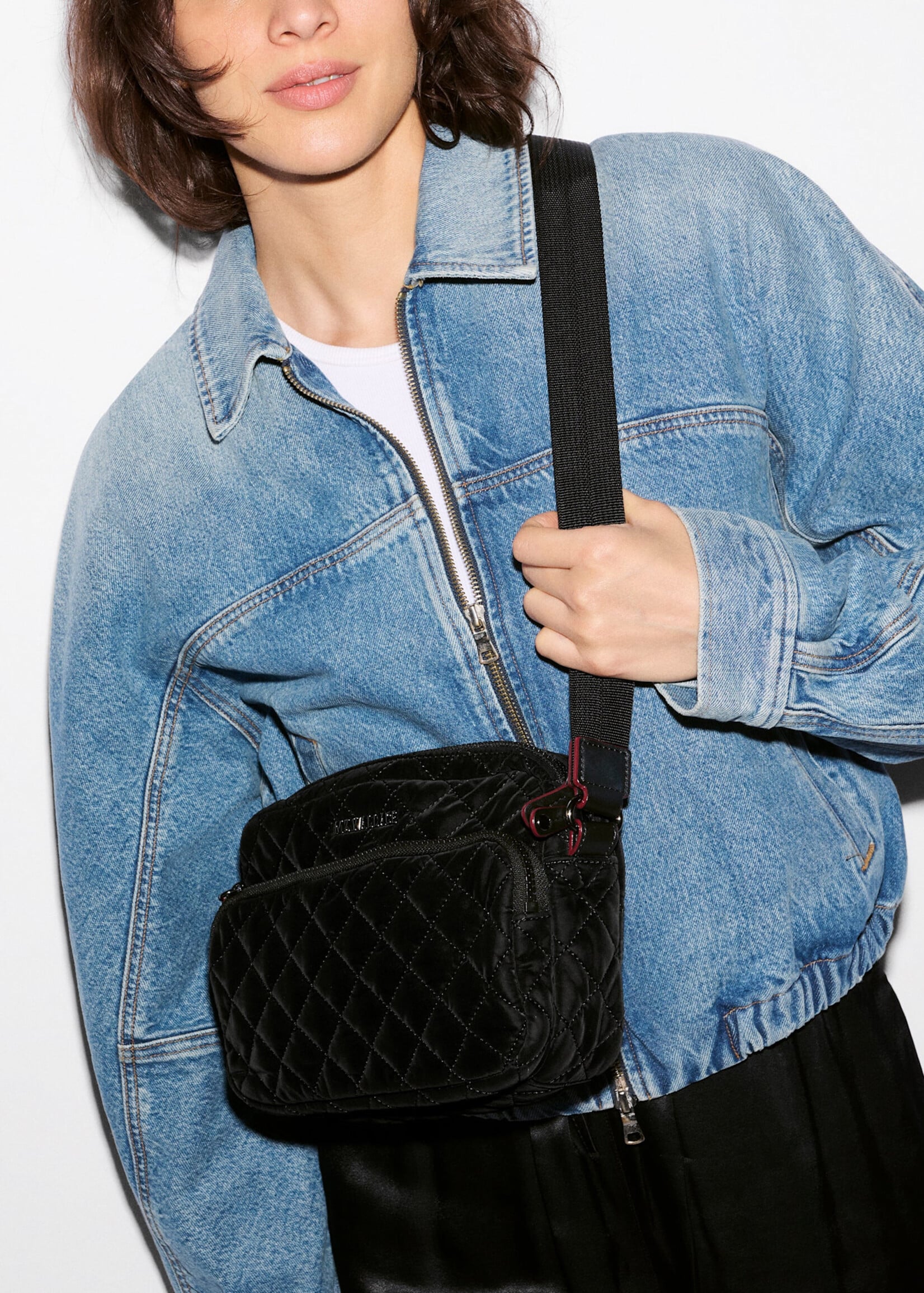 MZ Wallace Small Metro Camera Bag II Velvet Finish