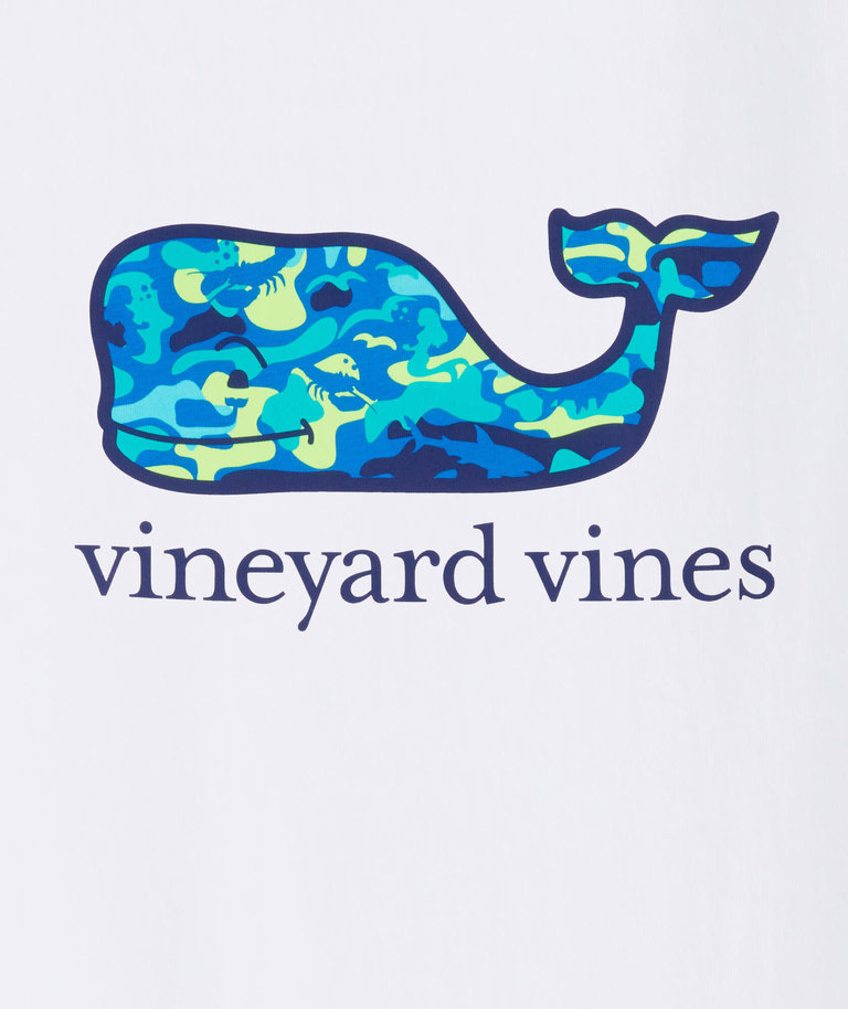 Vineyard Vines Motif Camo Whale Pocket Short Sleeve