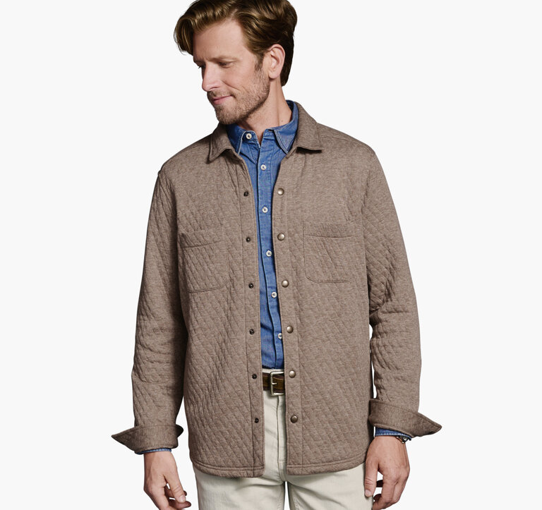 Johnston & Murphy Quilted Shirt Jacket
