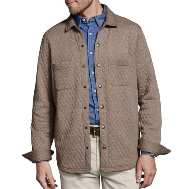 Johnston & Murphy Quilted Snapp-Front Knit