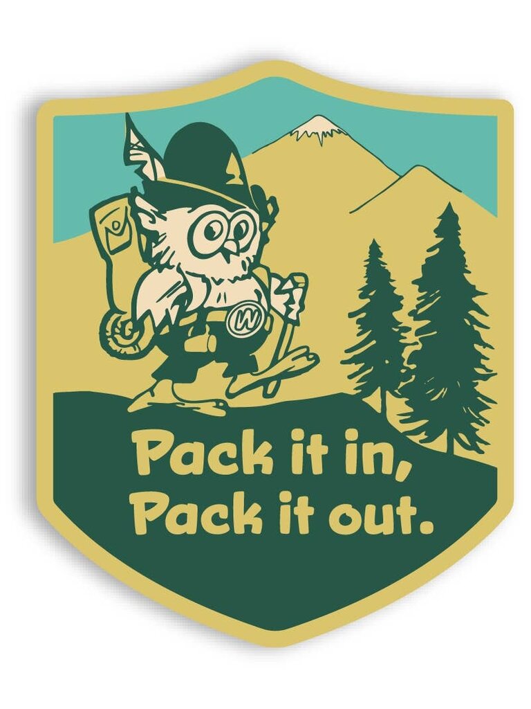 The Landmark Project Pack It In-Pack It Out Sticker