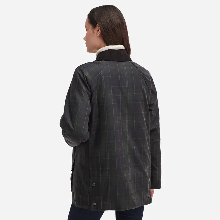 Barbour Tartan Ashby Waxed Jacket