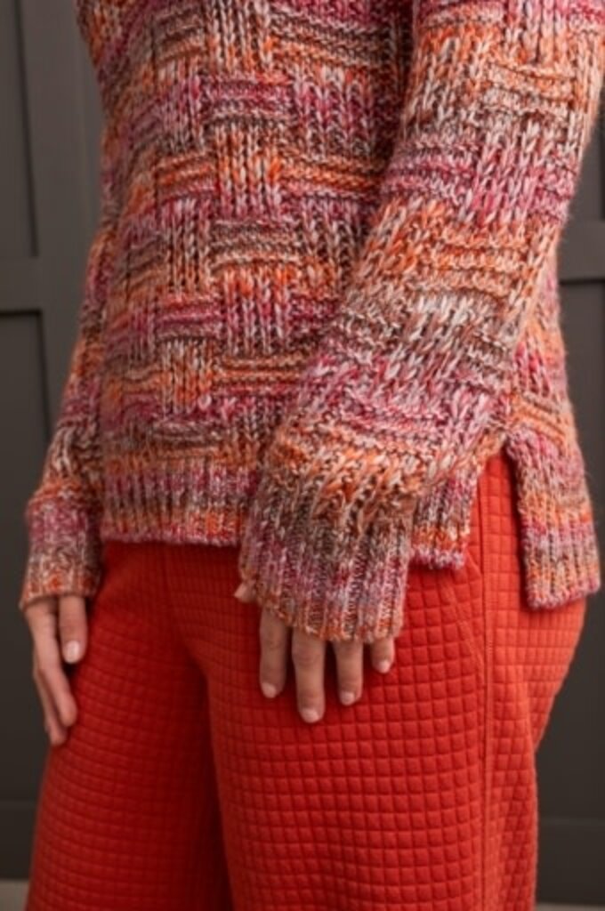 Tribal Cowl Neck Sweater