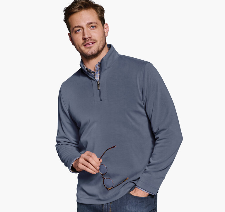 Johnston & Murphy Vintage Washed 1/4 Zip