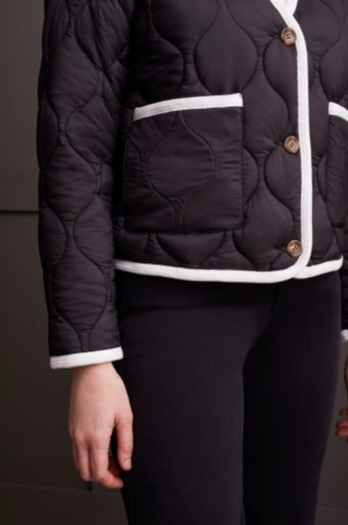 Tribal Button Puffer Jacket