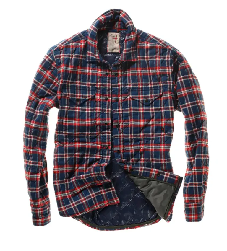 Relwen Quilted Flannel Shirtjacket