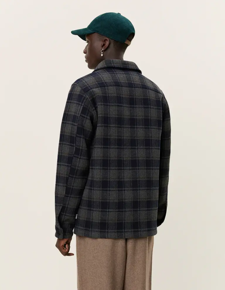 Les Deux Jason Check Wool Overshirt 2.0