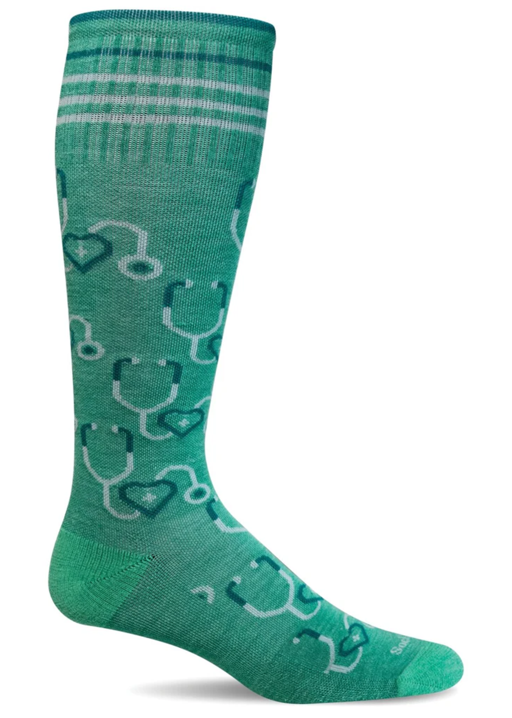 SOCKWELL BAS DE COMPRESSION AU GENOU GRADUÉE FERME 20-30 mmHg SW164W